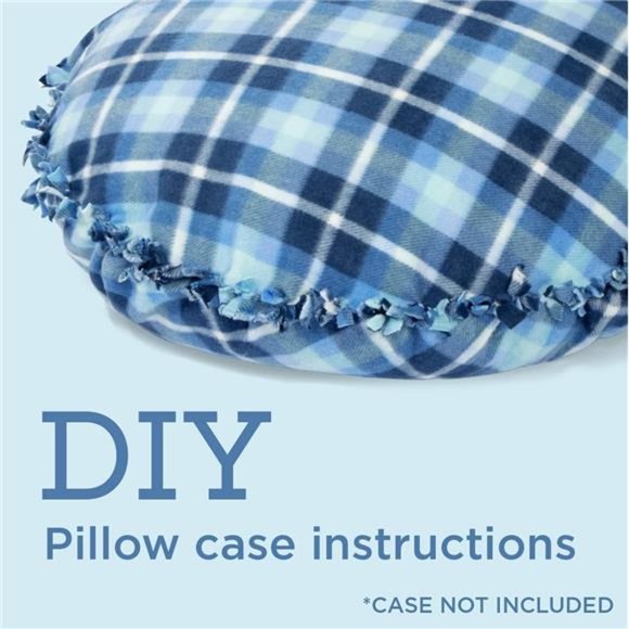 Memory Foam Floor Pillow Round Insert, 32 inch Pillow Sham Cushion, Large Size - Picture 7 of 7